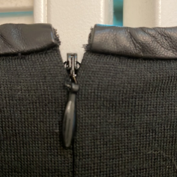 BLKDNM long sleeve dress with leather details - Picture 8 of 14